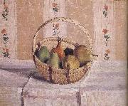 Camille Pissarro basket of apples and pears France oil painting artist